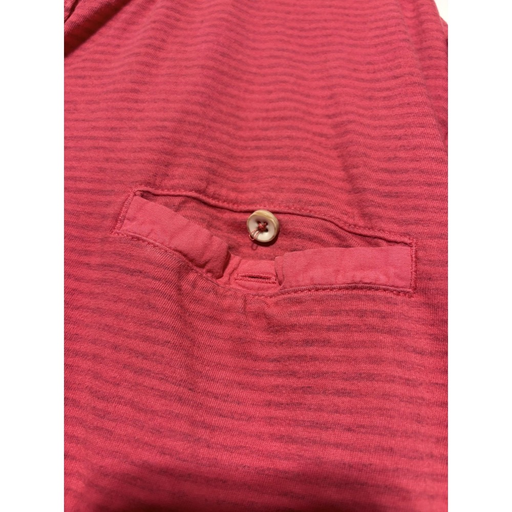 Tommy Bahama Shirt Mens 2XL Red Striped Pocket Short Sleeve - Picture 2 of 8